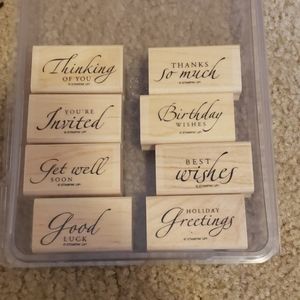Stampin up 8pc Sincere Salutations brand new